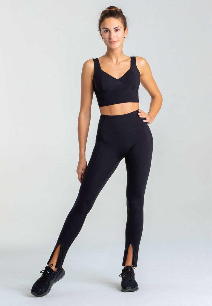 Element Korsett Crop Top - Black - AchievePrime 2