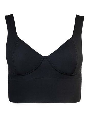 Element Korsett Top schwarz Damen Vorderansicht