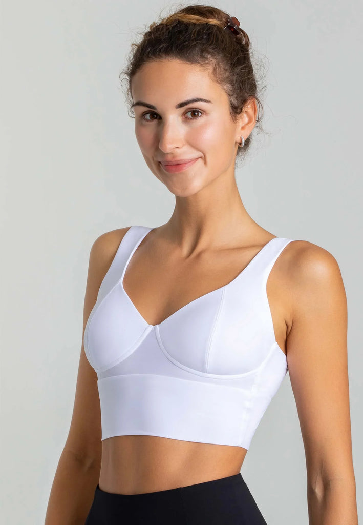 Element Korsett Top weiß Damen blickdicht