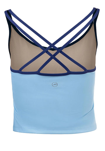 Spirit Tank Top mit integriertem BH – Dusty Baby Blue - AchievePrime 