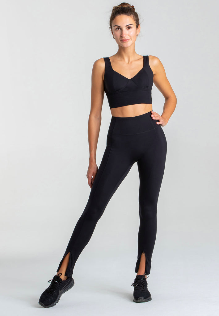 Move Flared Leggings mit hohem Bund - Black - AchievePrime 2