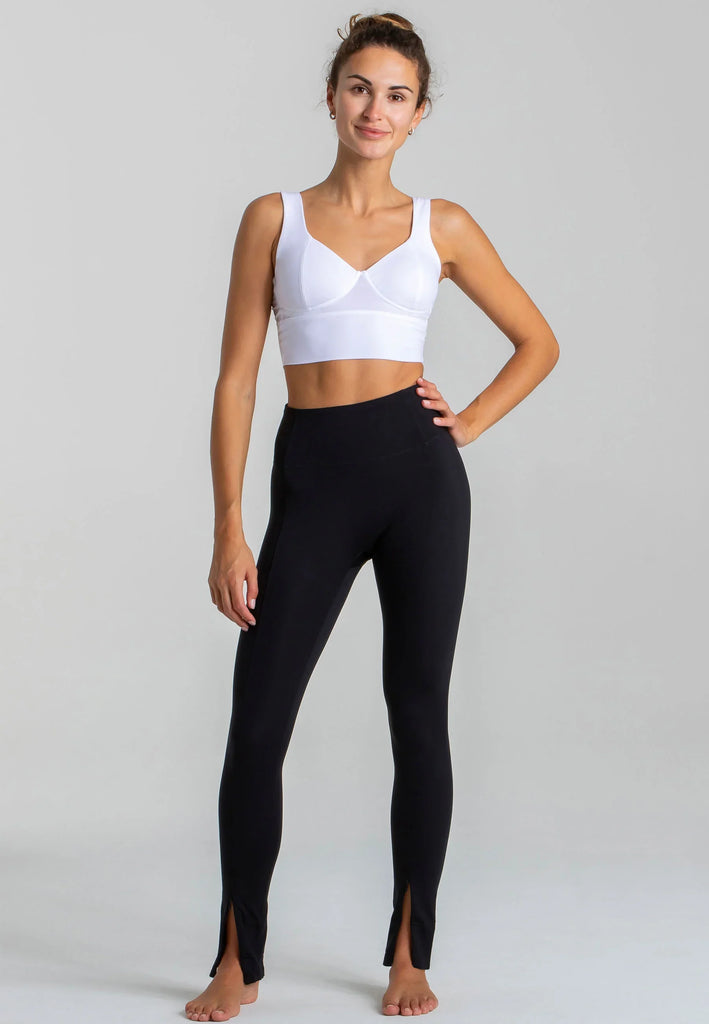 Flared Leggings mit hohem Bund Figurformend