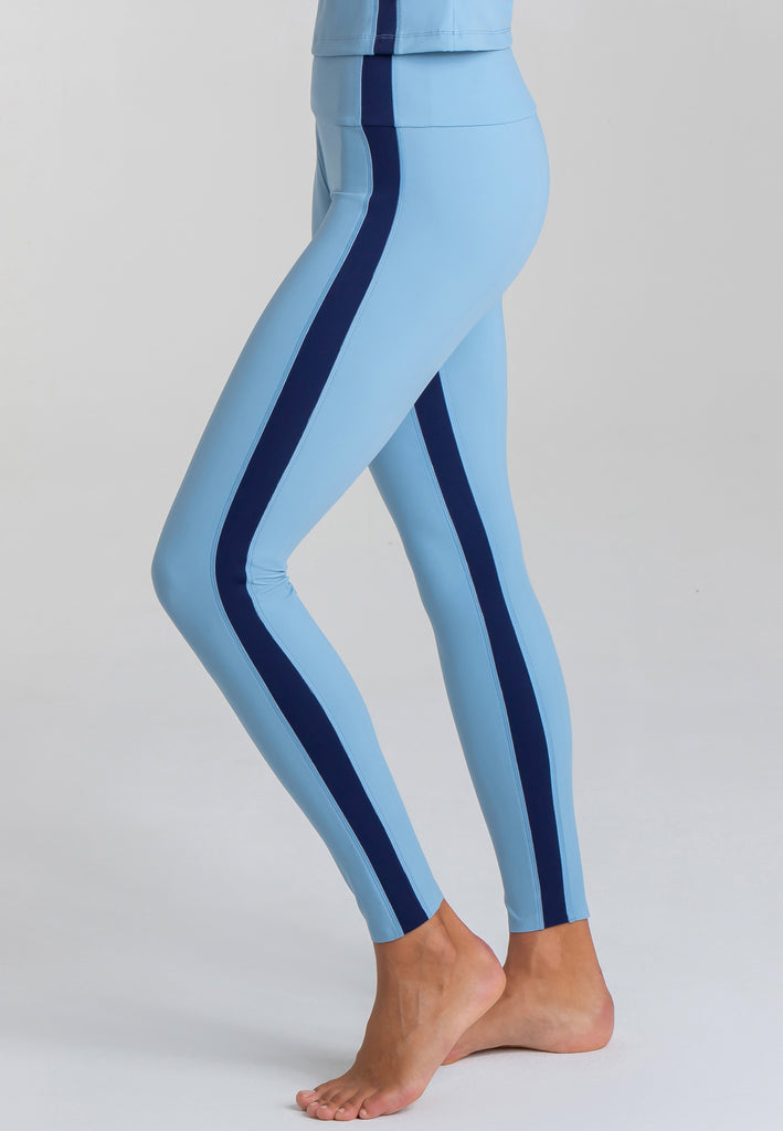 Leggings mit hohem Bund Expression – Dusty Baby Blue8ExpressionLeggingBlue1