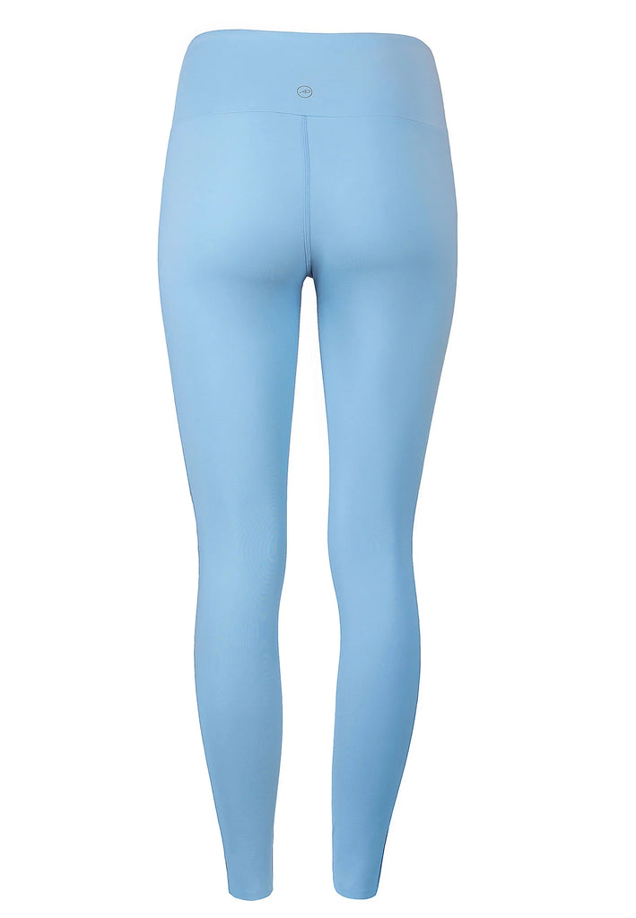 Expression Leggings mit hohem Bund – Dusty Baby Blue - AchievePrime 