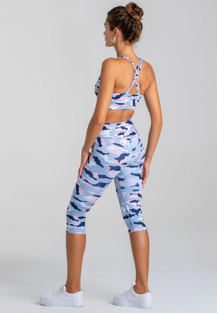 Impulse Crop Leggings mit hohem Bund - Camo - AchievePrime 