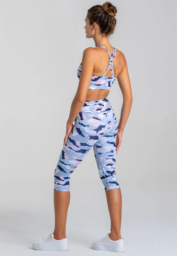 Impulse Crop Leggings mit hohem Bund - Camo - AchievePrime 