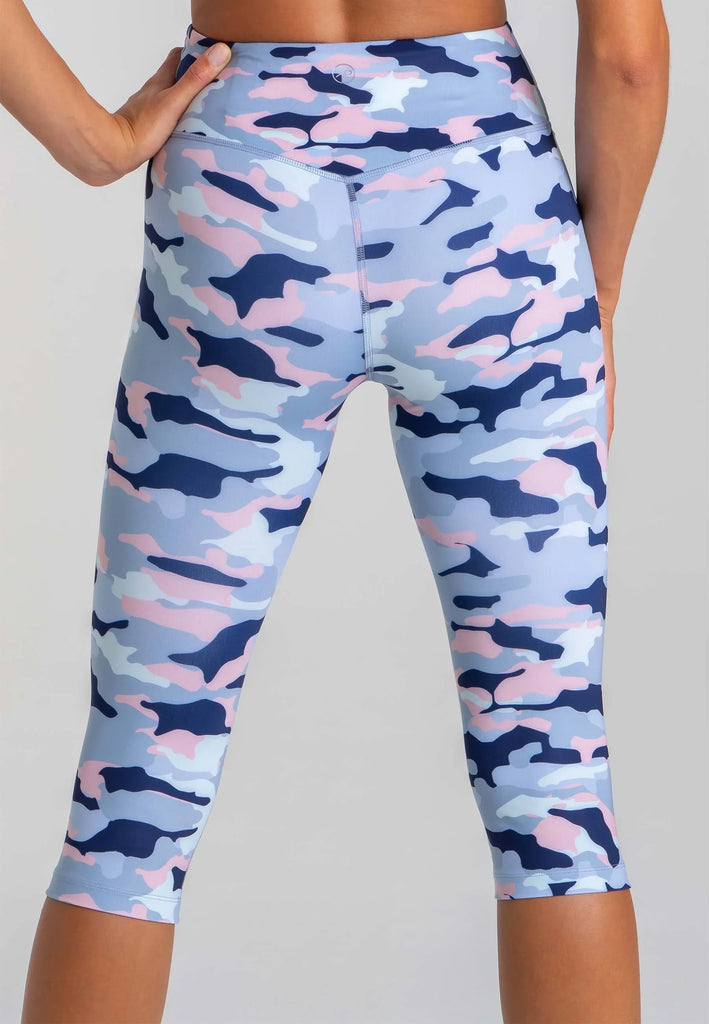 Impulse Crop Leggings mit hohem Bund - Camo - AchievePrime 