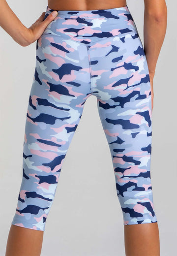 Impulse Crop Leggings mit hohem Bund - Camo - AchievePrime 
