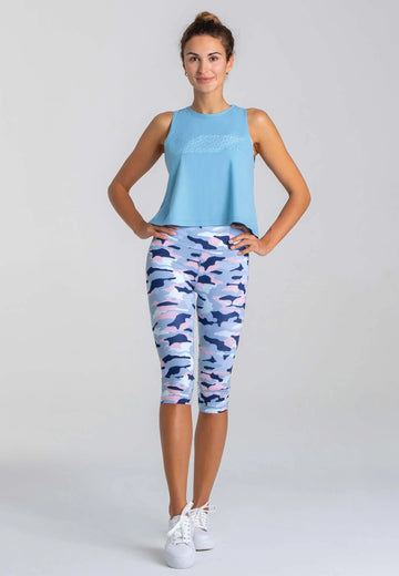 Impulse Crop Leggings mit hohem Bund - Camo - AchievePrime 