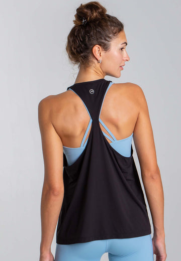 Velocity Sheer Tank Top - Black - AchievePrime 1