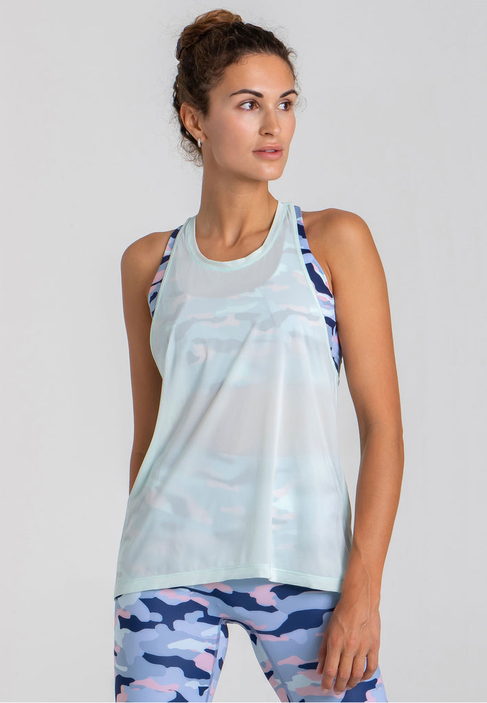 Velocity Sheer Tank Top - Lalique - AchievePrime 1