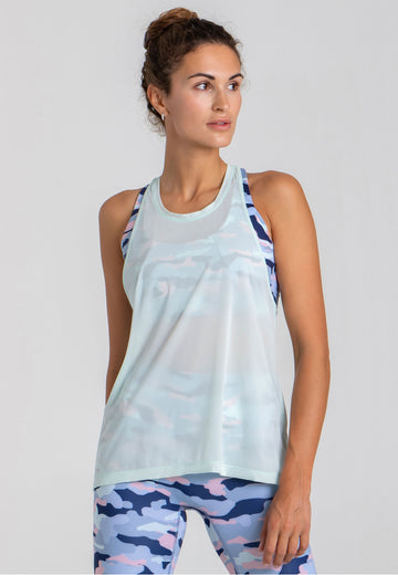 Velocity Sheer Tank Top - Lalique - AchievePrime 1