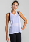 Velocity Sheer Tank Top weiß Damen Vorderansicht