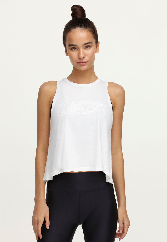 Time Crop Top - White - AchievePrime 1