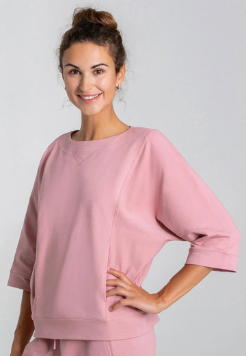 Premium Loungewear Oberteil Damen Rose
