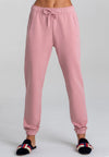 Premium Jogginghose mit KordelzugDamen rosa Baumwolle Vorderansicht