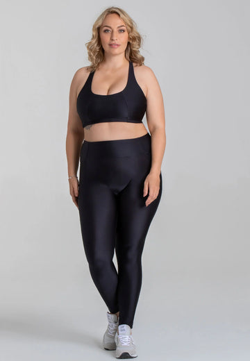 Force BH & Stretch Leggings Set - Liquid Black - AchievePrime 