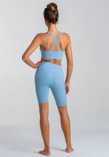 Force BH & Star Shorts Set - Dusty Baby Blue - AchievePrime 