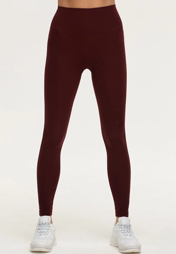 Motion Leggings mit hohem Bund - Henna Red - AchievePrime 