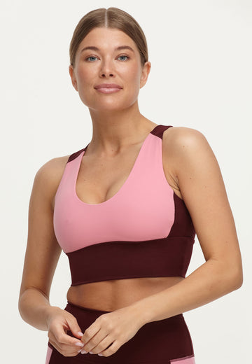 Orbit Crop Top - Pink Rose - AchievePrime 1
