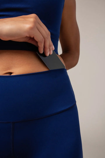 Galaxy 7/8 Leggings mit hohem Bund - True Blue - AchievePrime 